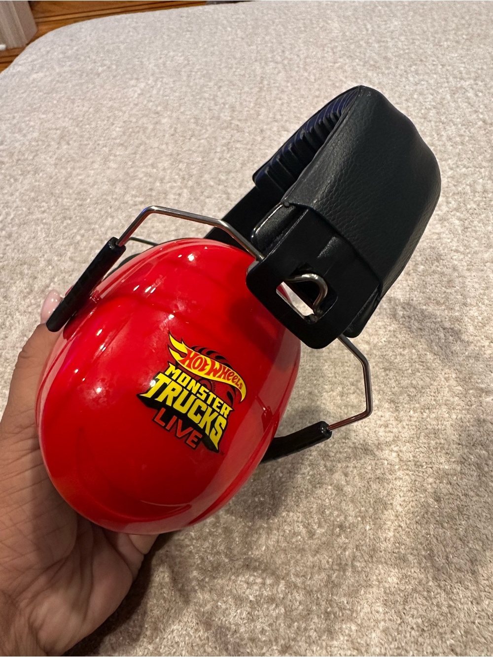 Monster Trucks Live Kids Hearing Protectors - Red